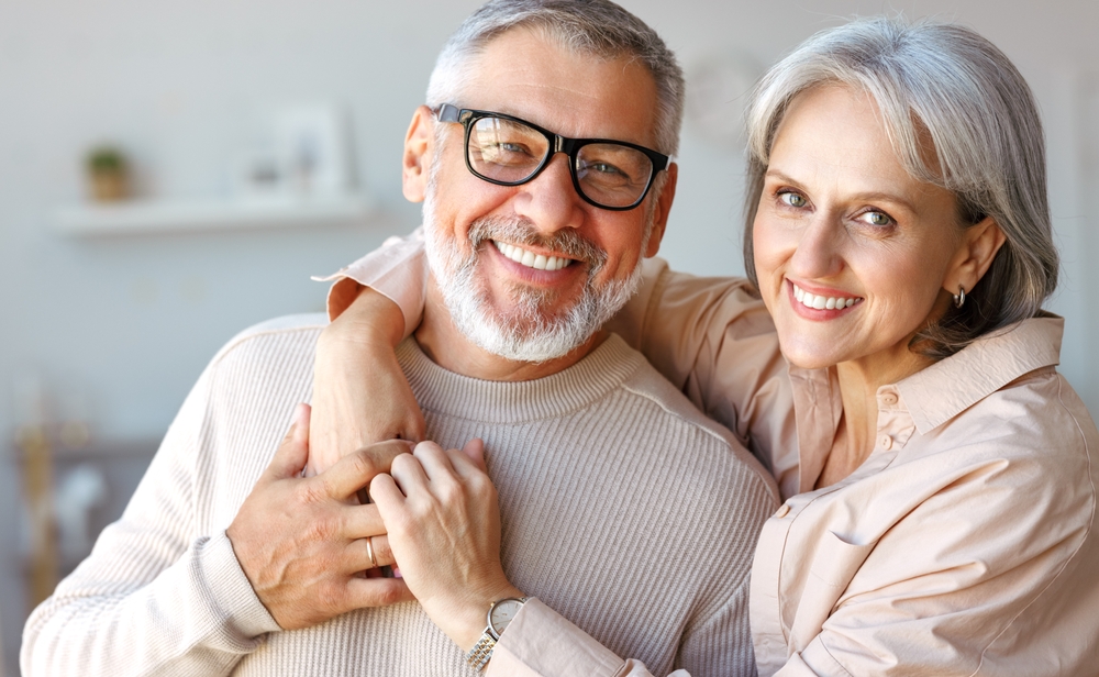 Elderly couple portrait - Dentures Bellevue WA Elderly couple portrait - Dentures Bellevue WA